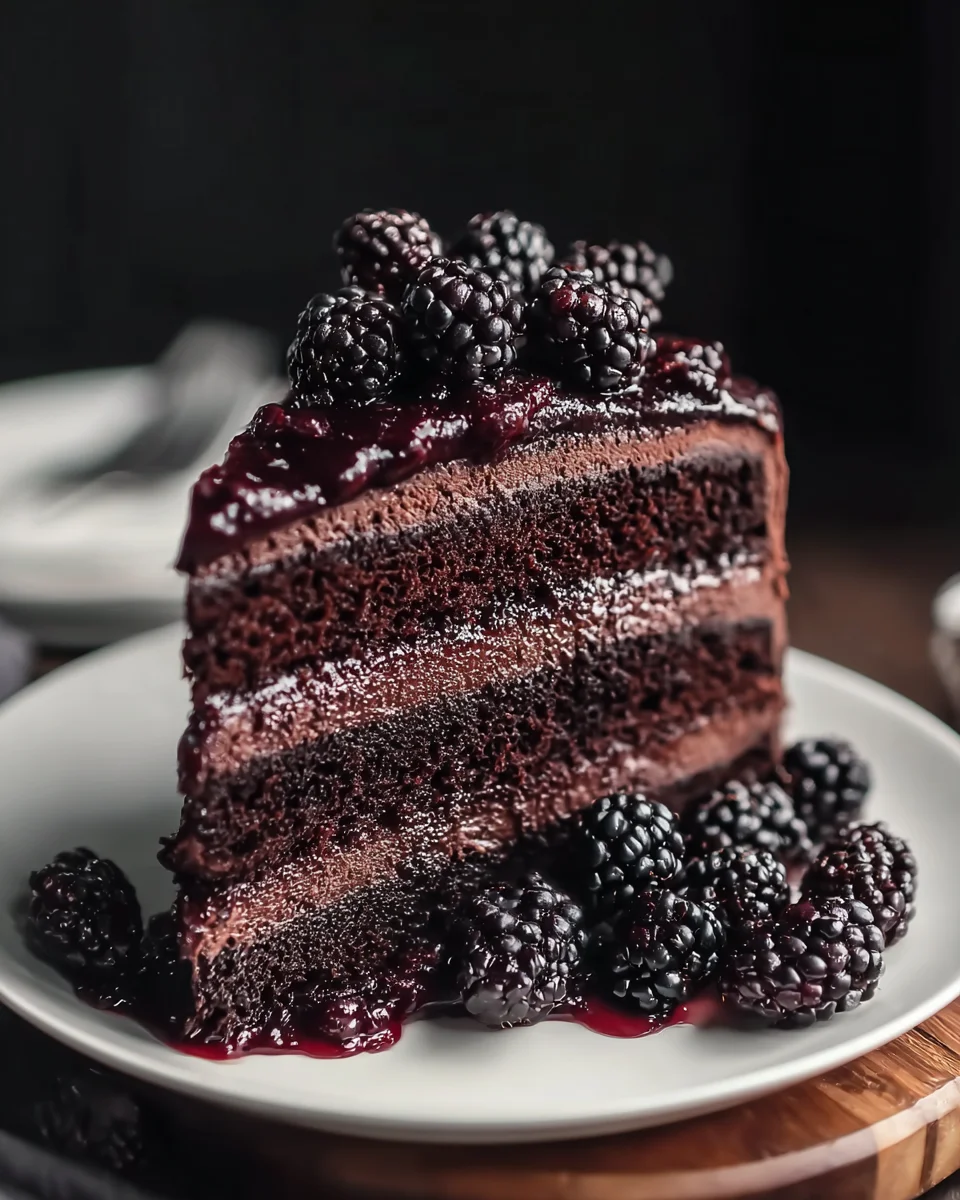 Amazing Black Velvet Cake & Blackberry Compote Recipe!