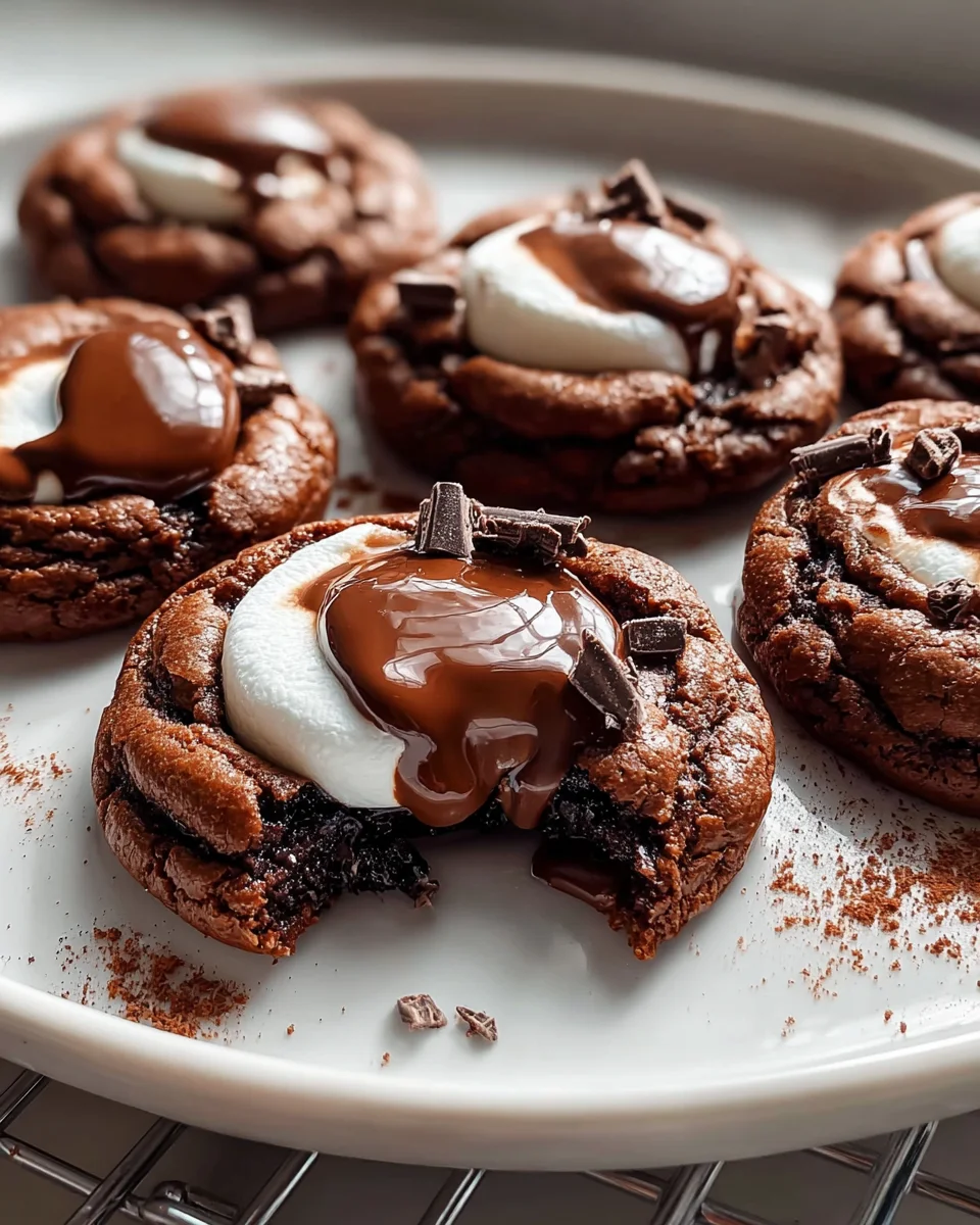 Marshmallow Hot Cocoa Surprise Cookies - Sweet Winter Treats!