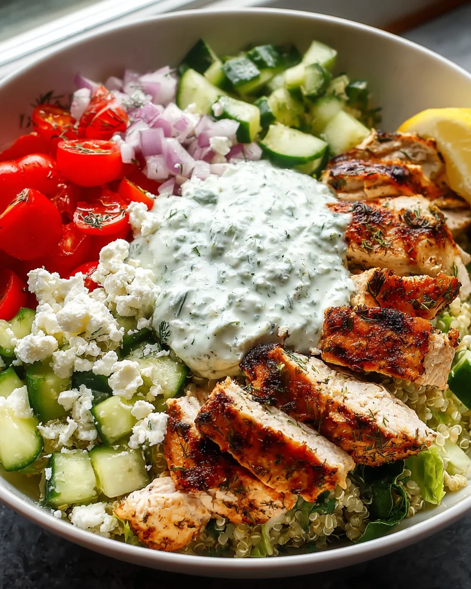 Greek Chicken Bowls