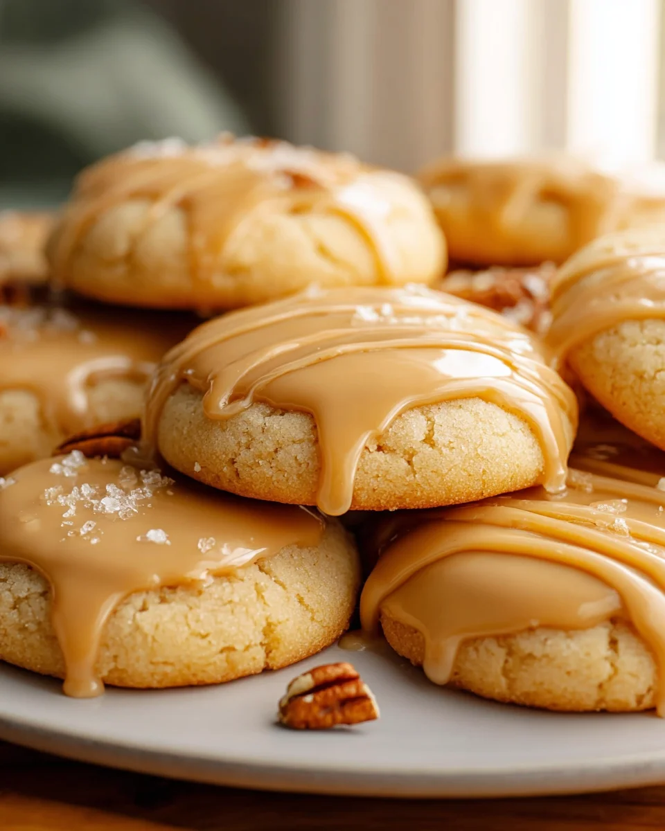 Soft Maple Cookies With Brown Butter Icing