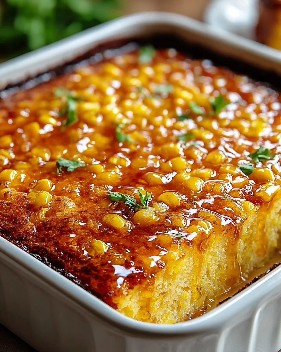 Sweet Harmony Honey Glazed Corn Casserole