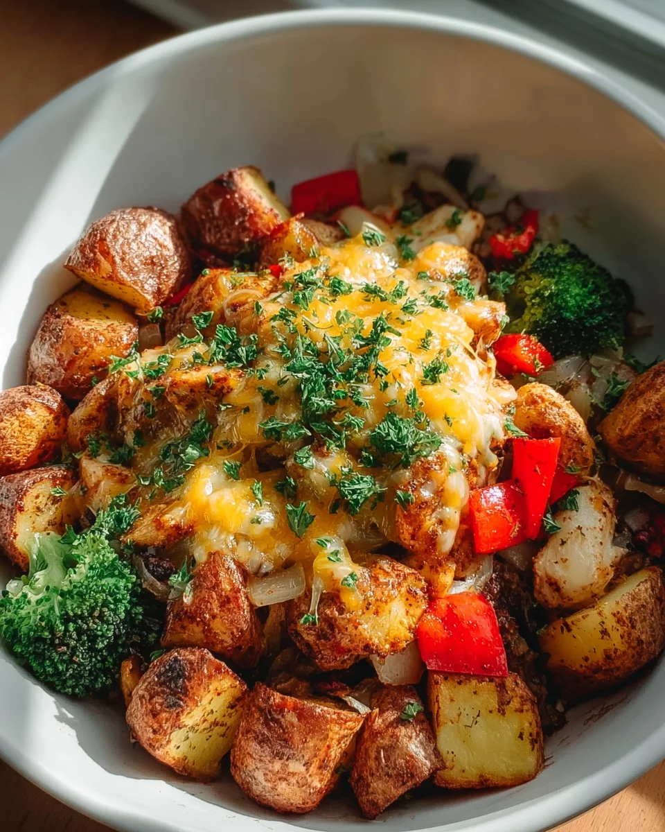 Crispy Potato and Chicken Bowl: A Flavorful Delight!