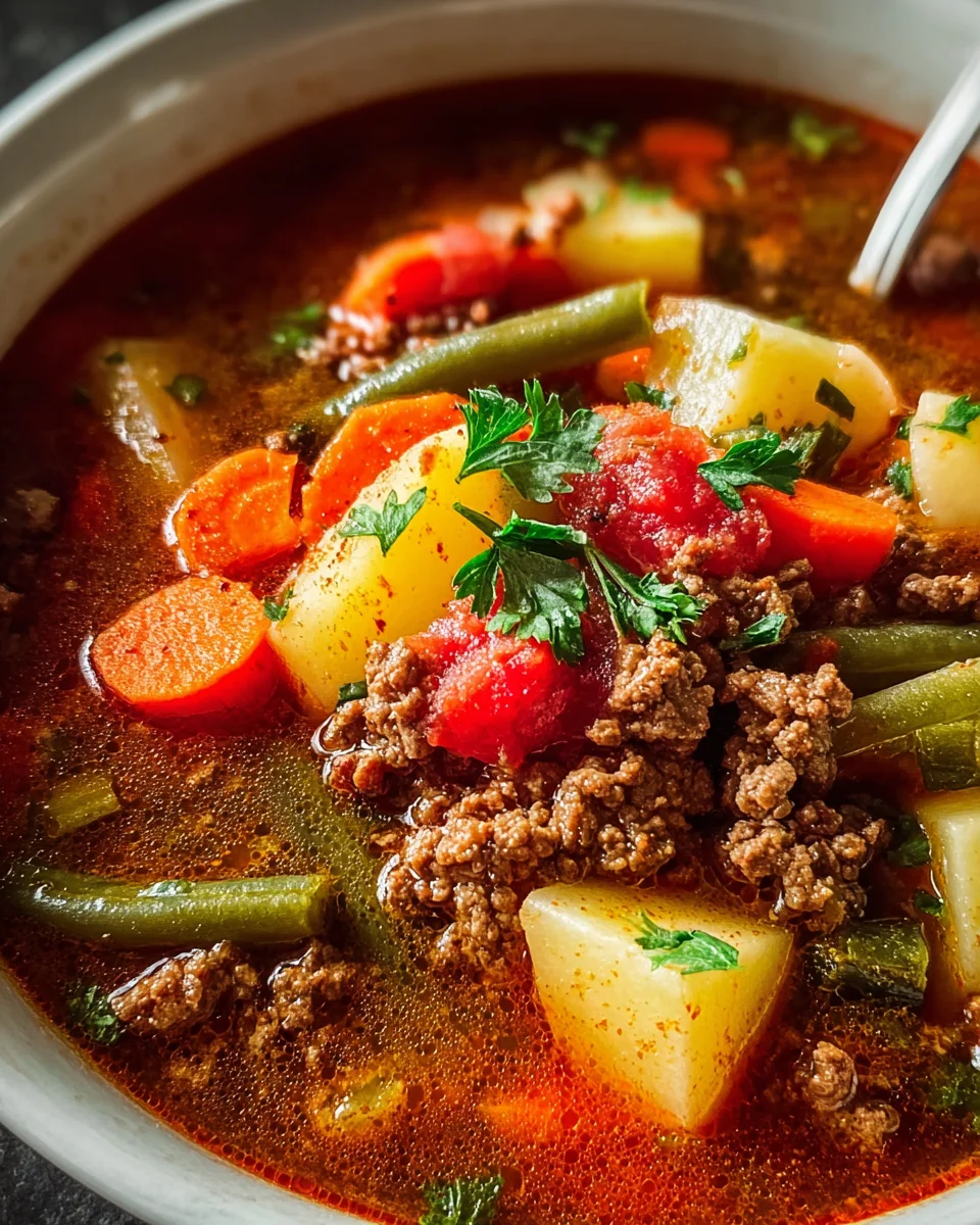 Hearty Cowboy Soup: Delicious Beef & Veggie Recipe