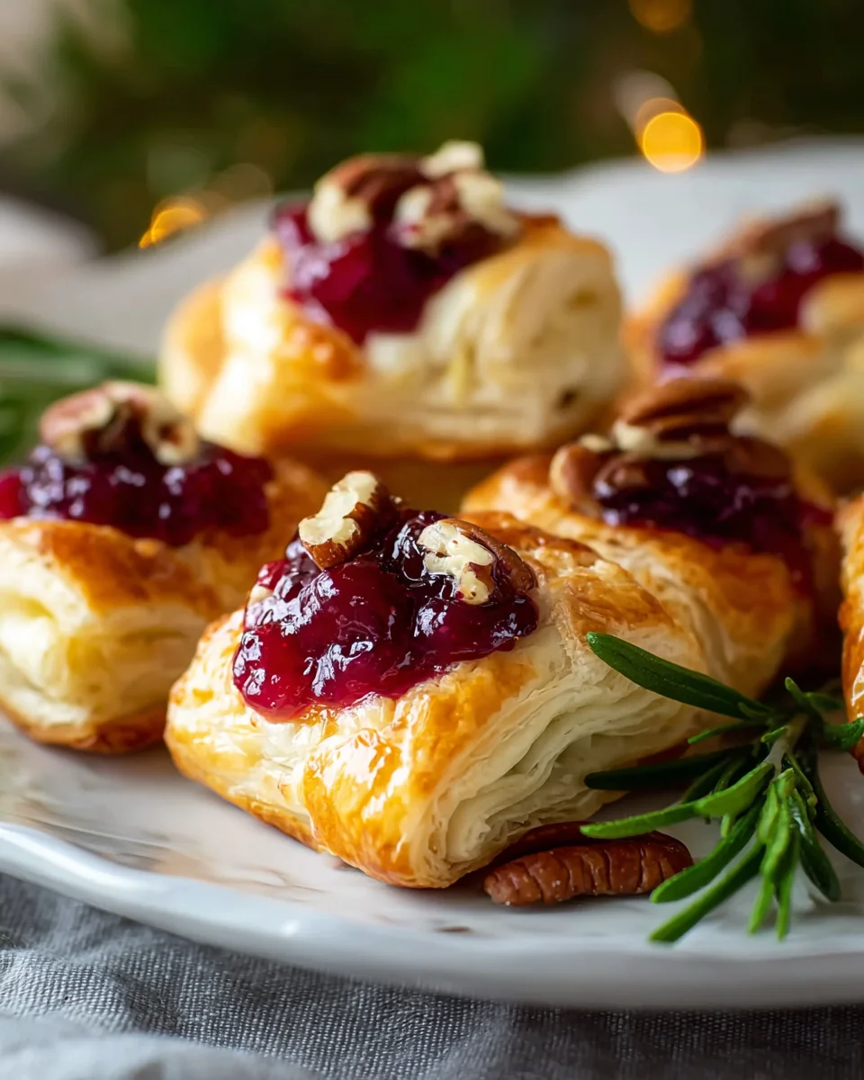 Easy Cranberry Brie Bites: Elegant Holiday Appetizers!