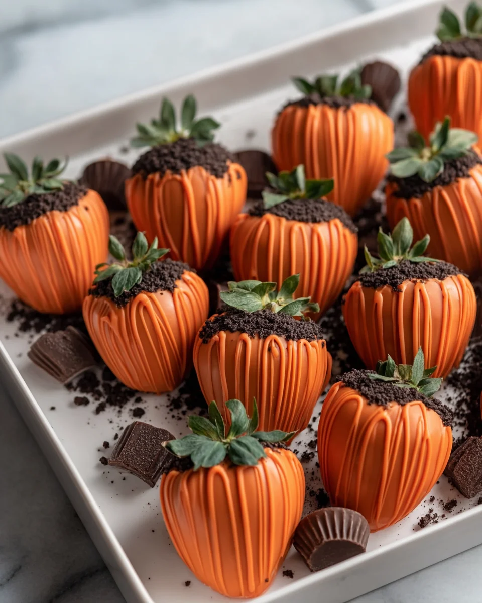 Delicious Pumpkin Patch Strawberries: Easy Autumn Dessert