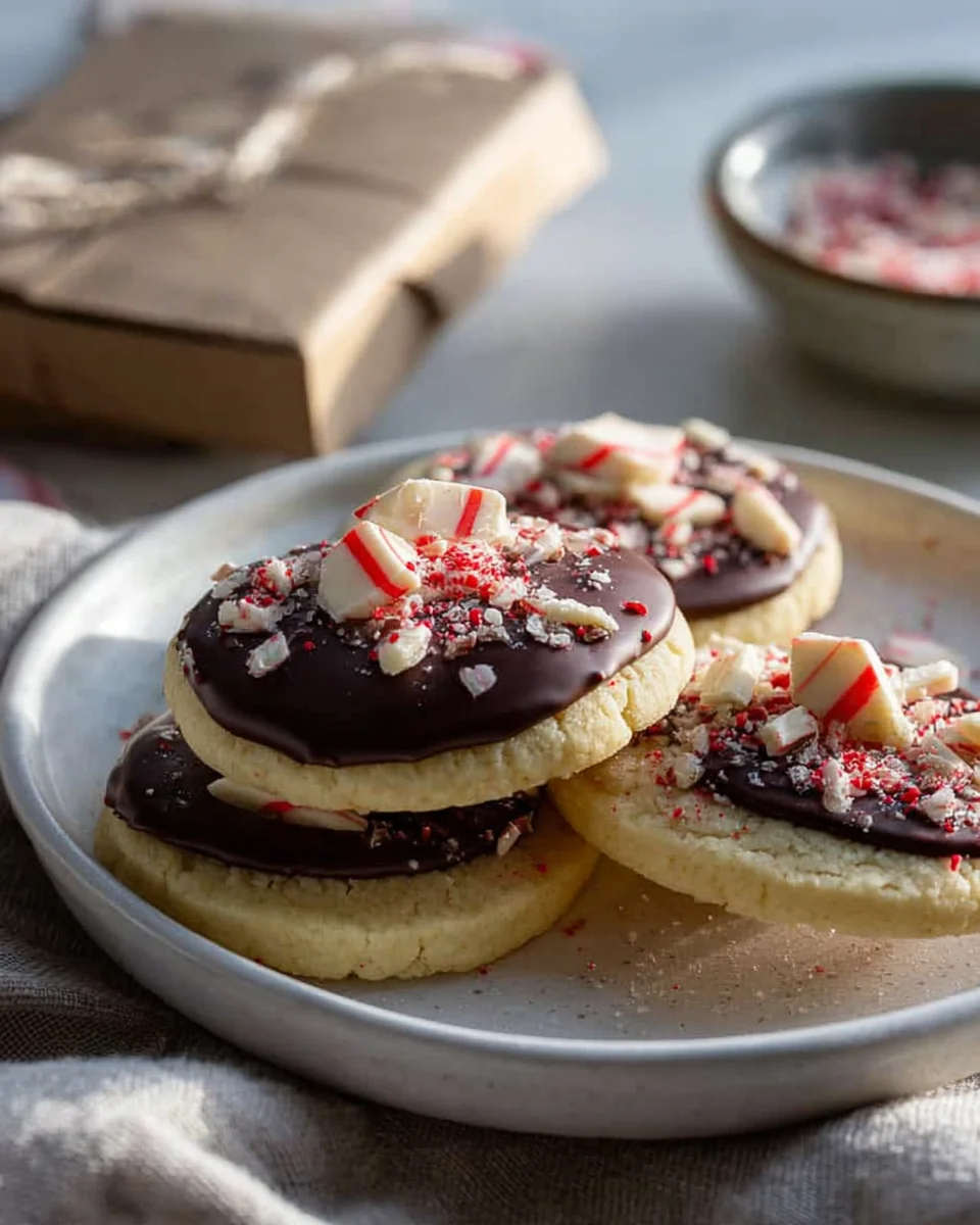 Delicious Chocolate Peppermint Bark Sugar Cookies Recipe