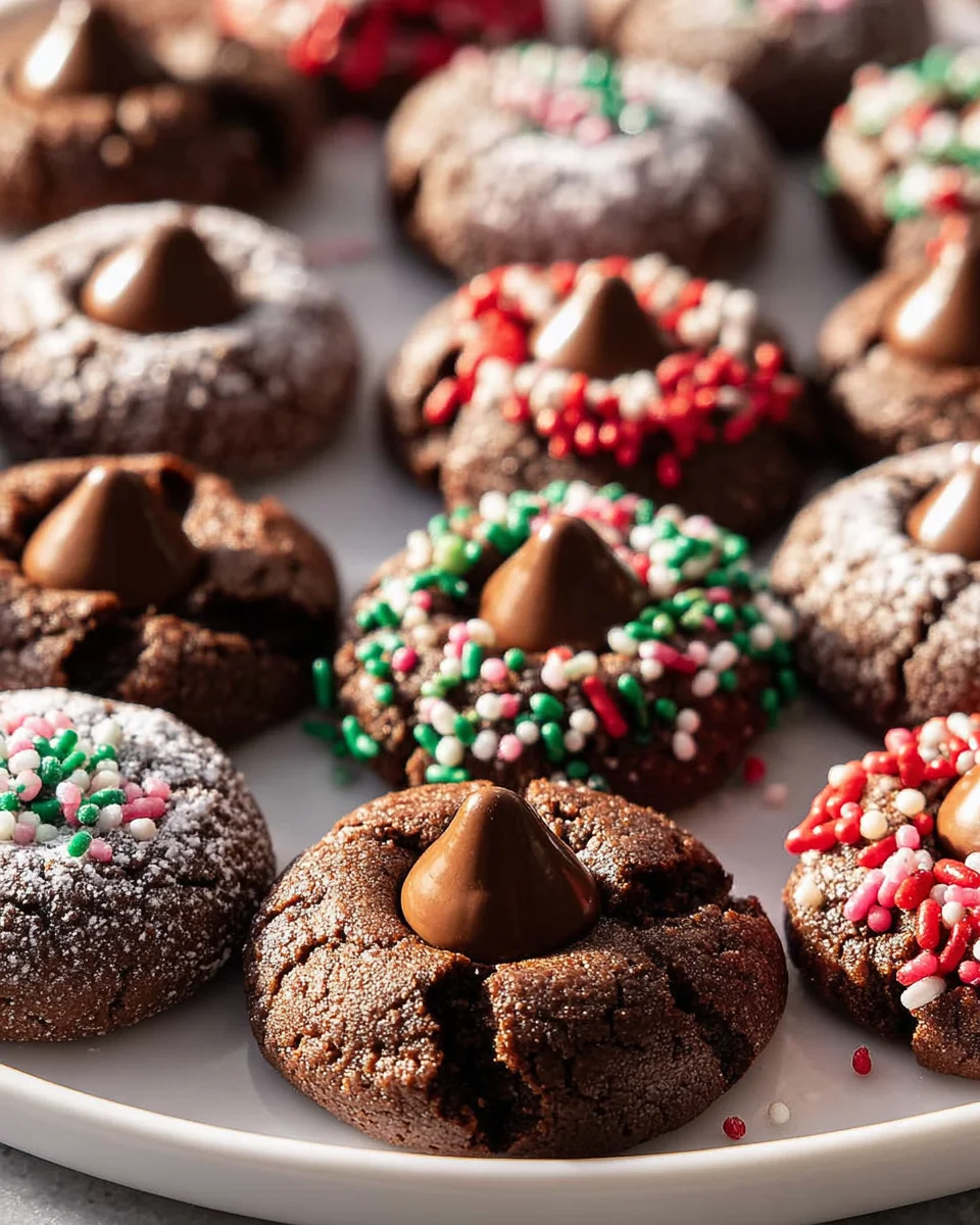 Chocolate Blossom Cookies