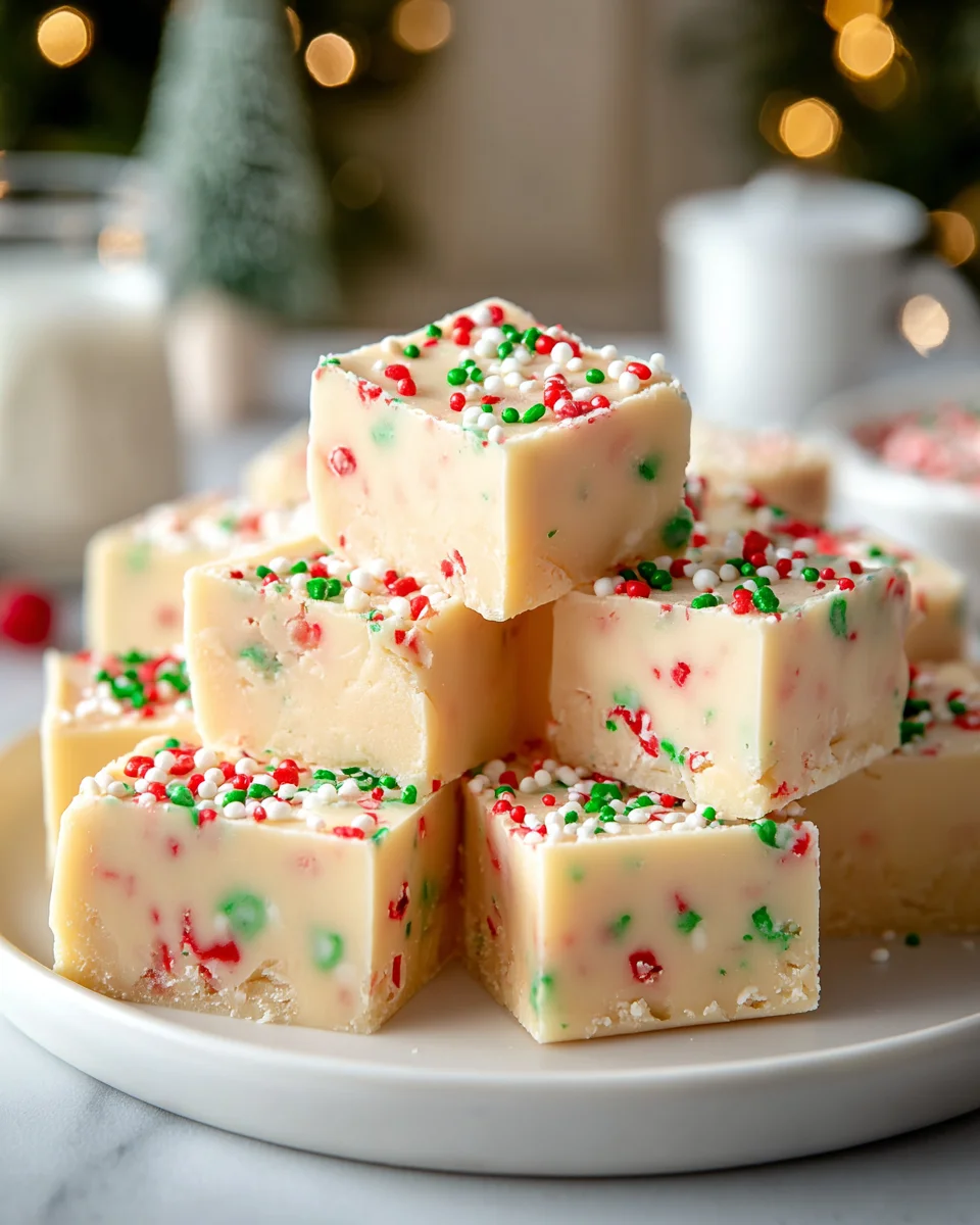 Easy Sugar Cookie Christmas Fudge Recipe for Holiday Cheer!