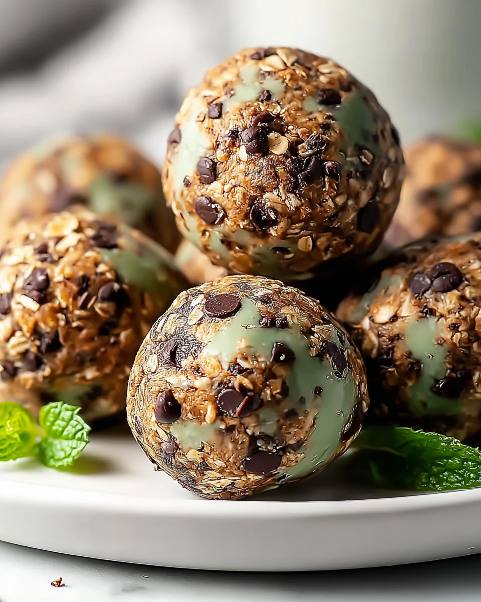 Delicious Mint Chocolate Chip Protein Balls Recipe for Energy!