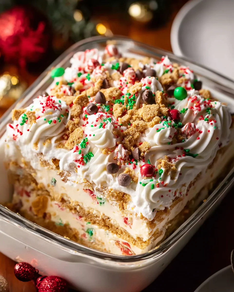 Christmas Cookie Lasagna: Easy No-Bake Holiday Dessert!