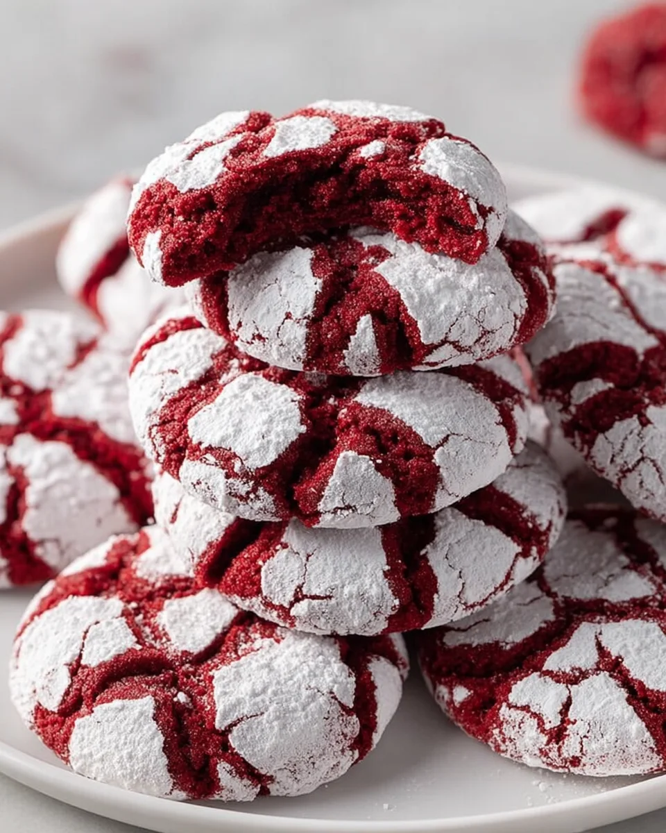 Irresistible Red Velvet Crinkle Cookie Recipe to Try Today!