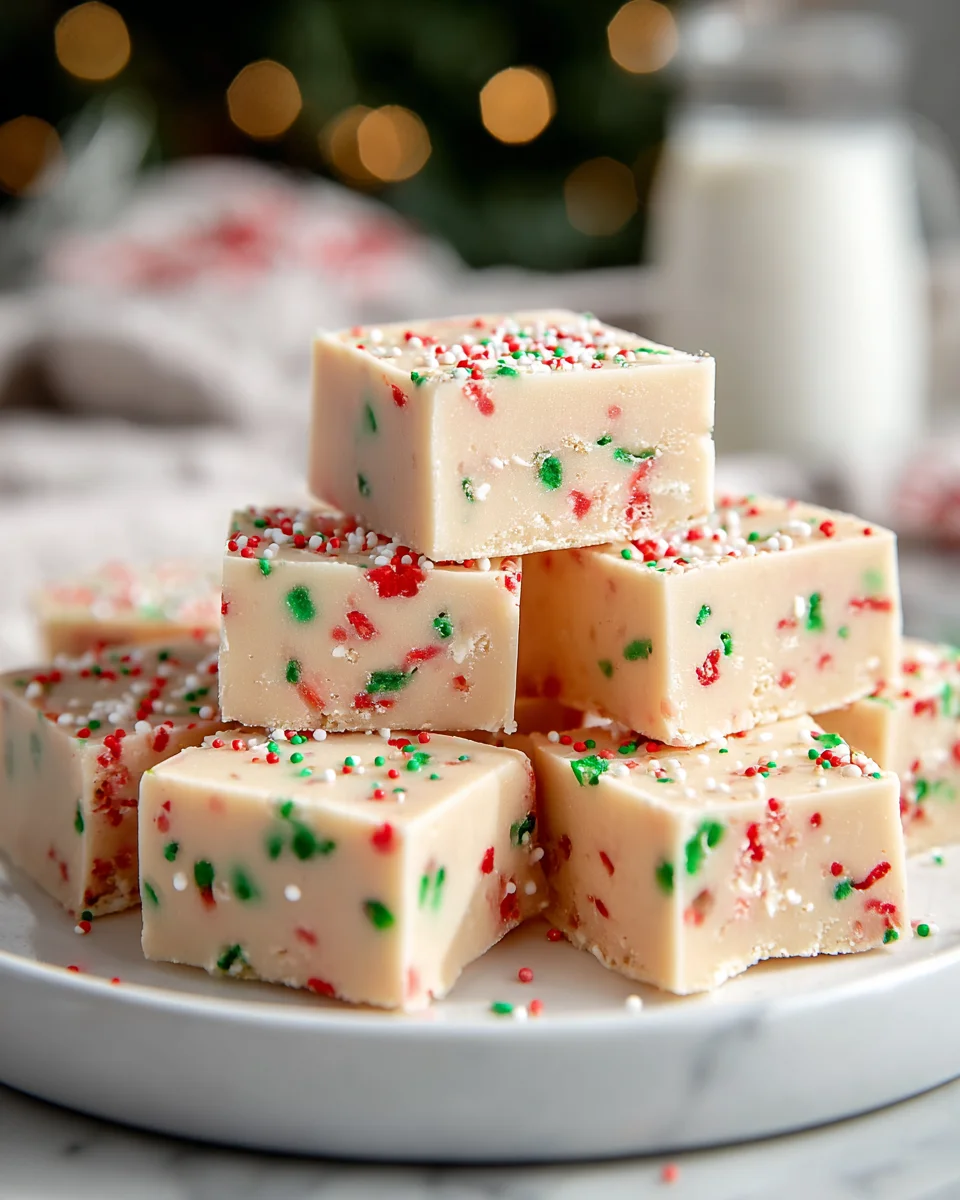 Easy Sugar Cookie Christmas Fudge Recipe for Holiday Cheer!