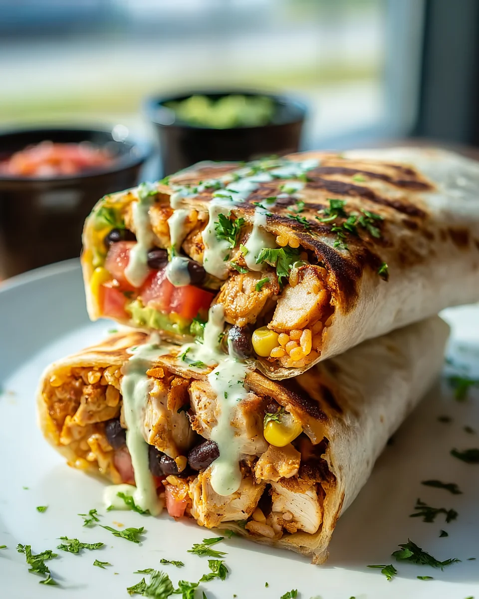 Delicious Chipotle Ranch Grilled Chicken Burrito Recipe!