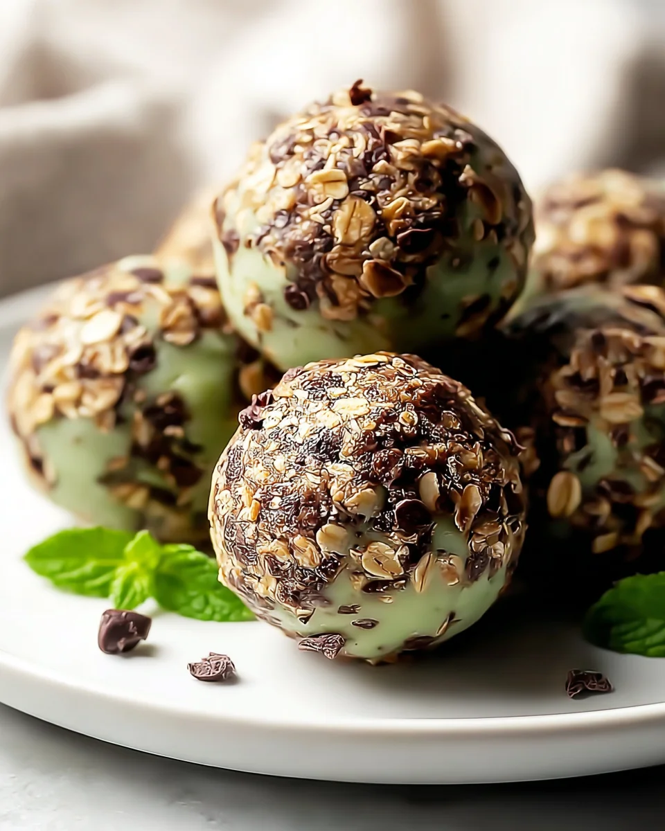 Delicious Mint Chocolate Chip Protein Balls Recipe for Energy!