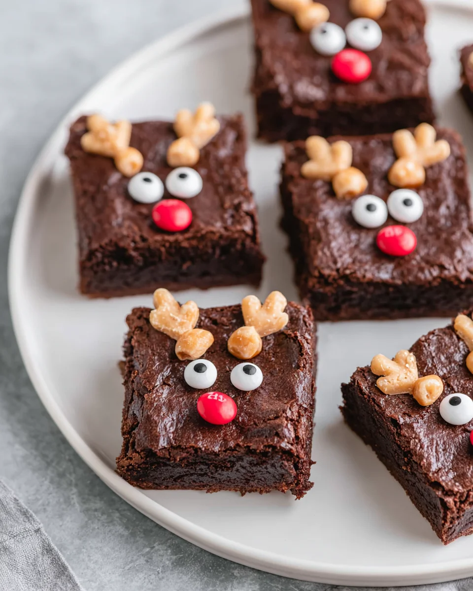 Rendier Hazelnoot Brownies