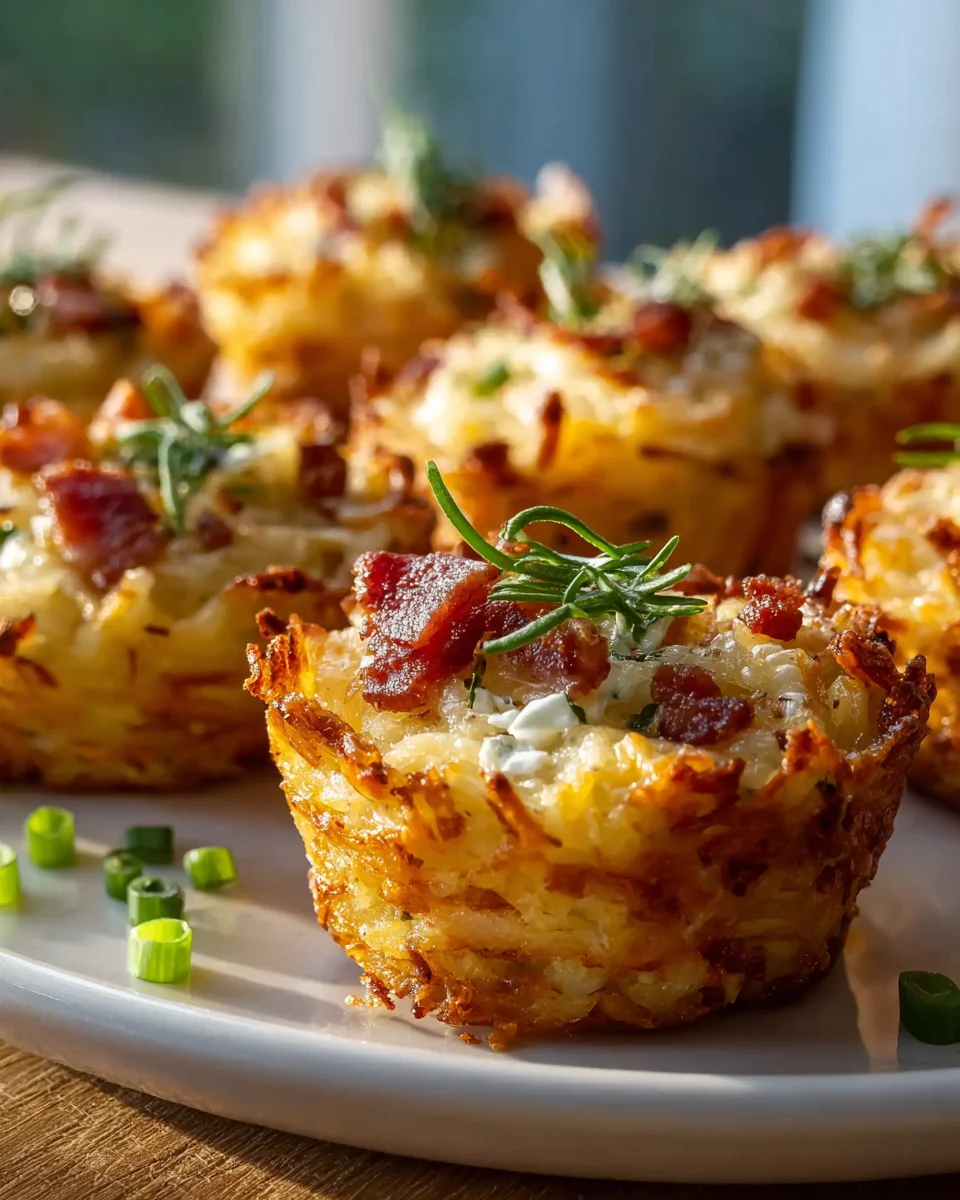 Loaded Hashbrown Bites: Cheesy Beef & Bacon Snack Recipe