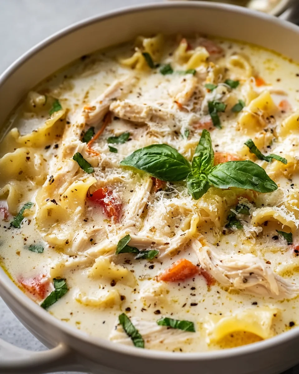 Creamy White Chicken Lasagna Soup Recipe for Cozy Nights