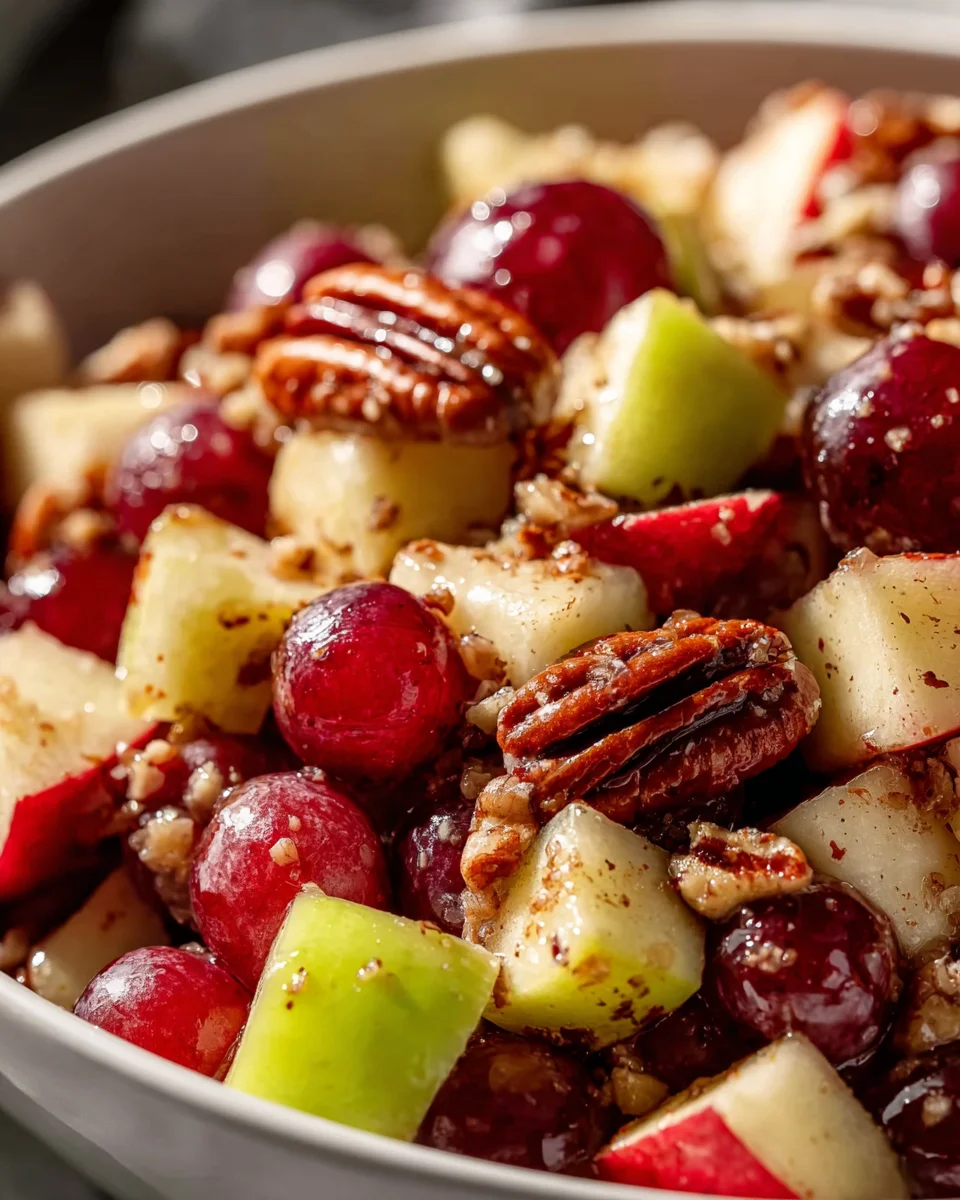 Cinnamon Apple Grape Salad: A Refreshing & Easy Recipe