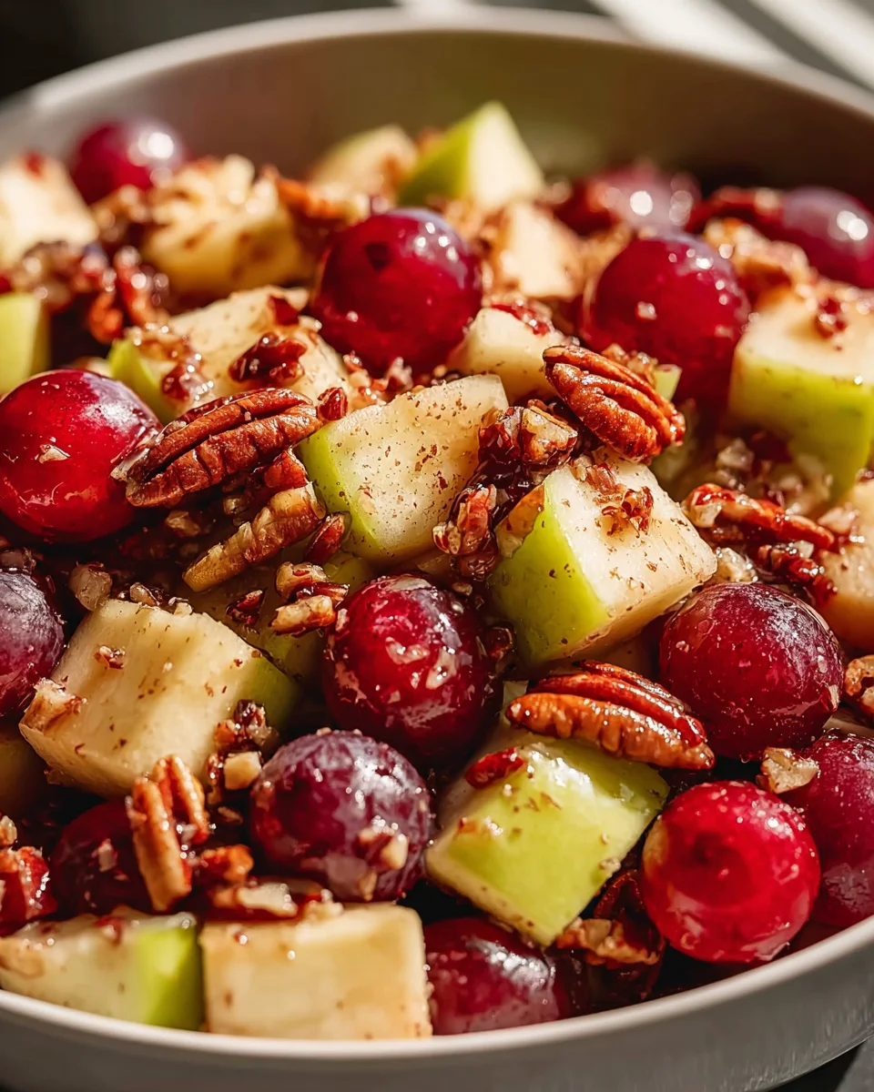 Cinnamon Apple Grape Salad: A Refreshing & Easy Recipe