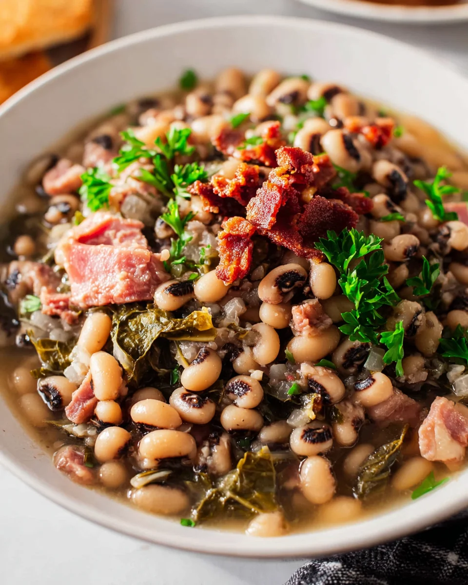 Southern Black Eyed Peas with Beef Twist