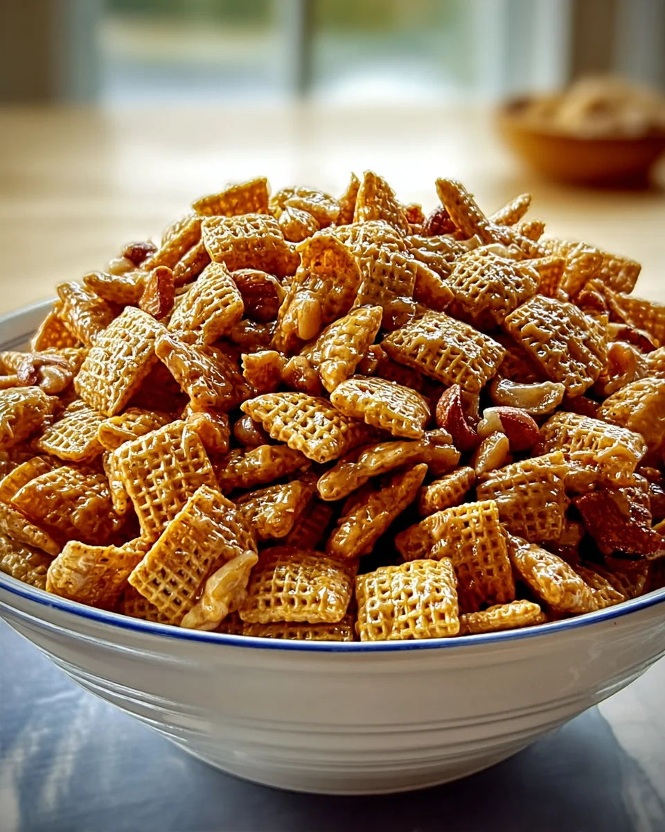 Irresistible Toffee Chex Mix