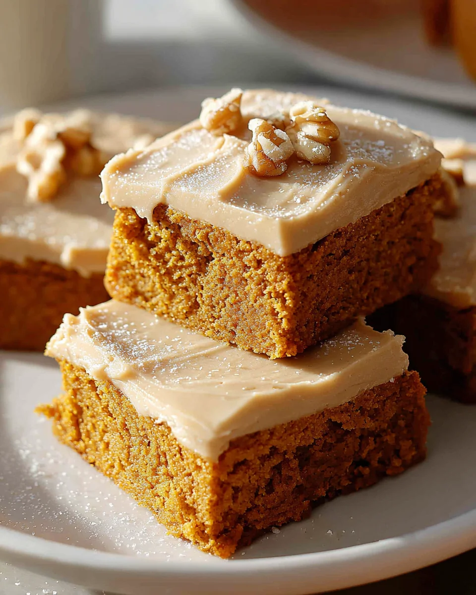 Delicious Pumpkin Bars with Brown Sugar - Fall's Sweet Treat!