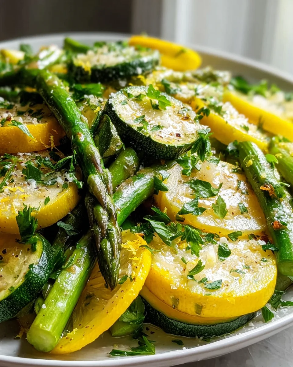 Healthy Flavorful Asparagus Zucchini Squash Recipe