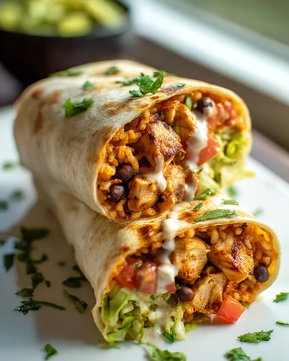 Make the Best Chipotle Ranch Grilled Chicken Burrito!