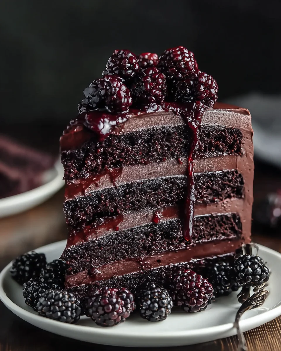 Amazing Black Velvet Cake & Blackberry Compote Recipe!