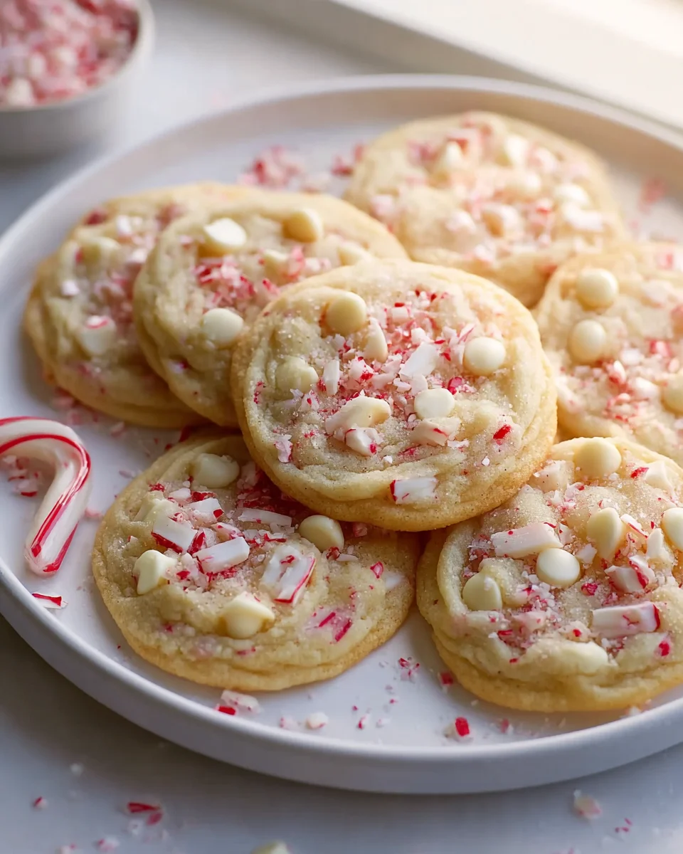 Delicious White Chocolate Peppermint Cookies for the Holidays