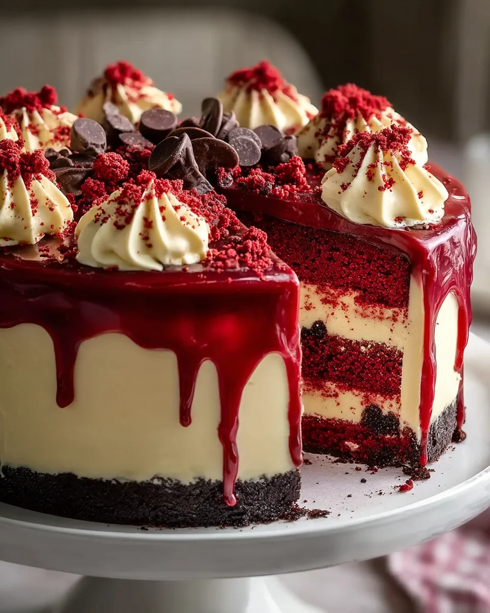 Decadent Red Velvet Cheesecake Layer Cake Recipe to Impress!