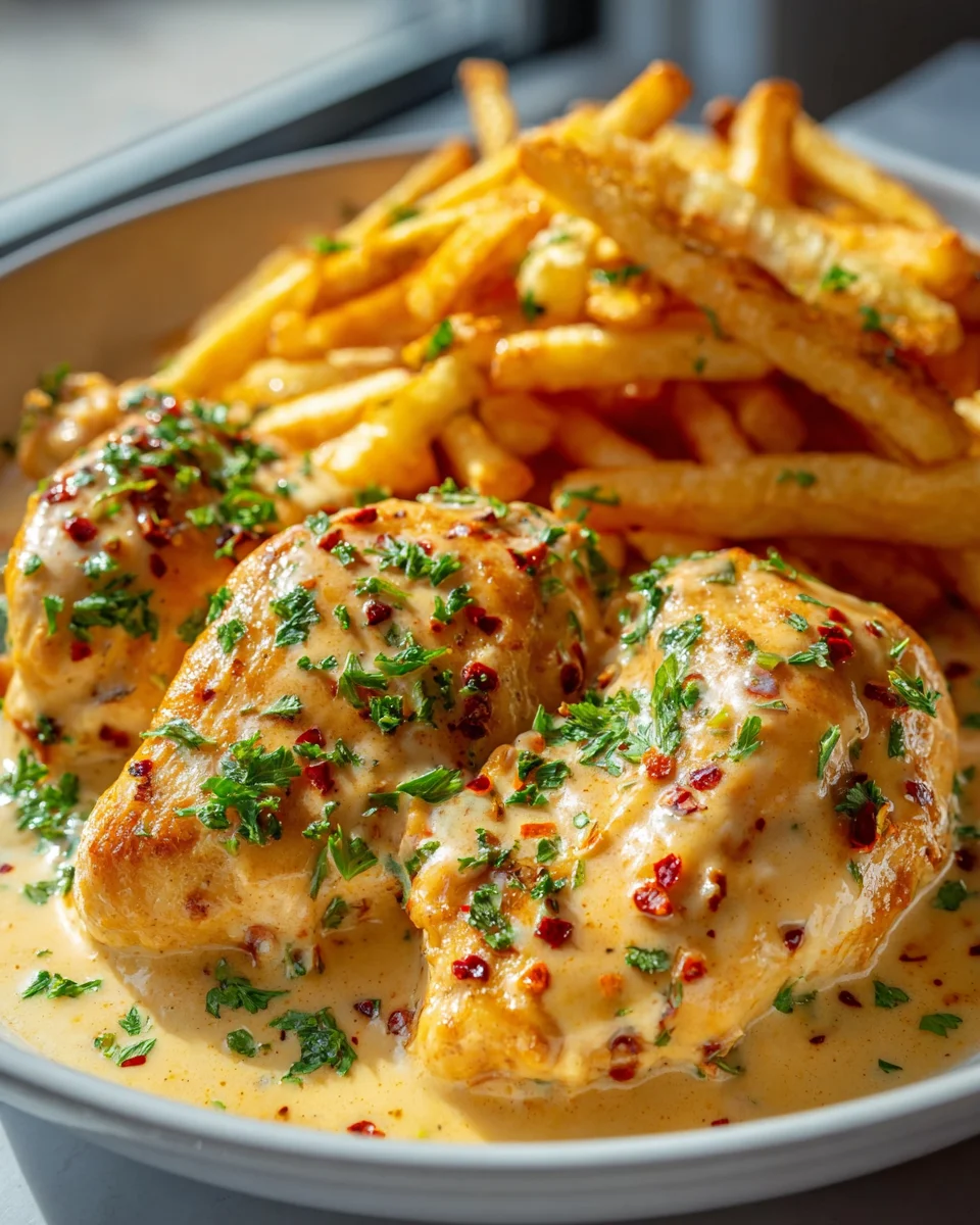 Spicy Creamy Garlic Parmesan Chicken Fillet Recipe Delight