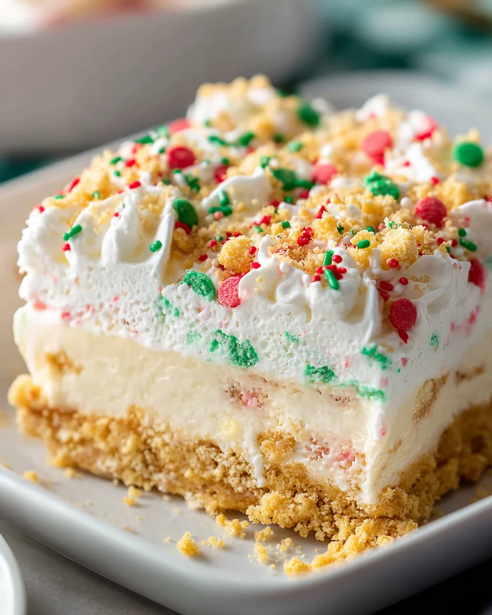 Easy Christmas Cookie Lush: Festive No-Bake Holiday Dessert