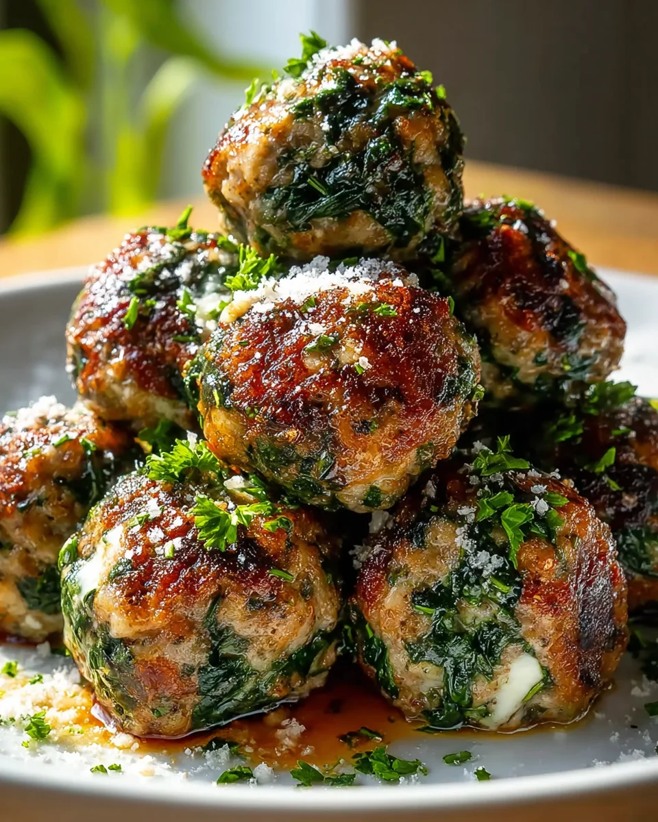 Spinach Garlic Meatballs: Easy & Delicious Dinner