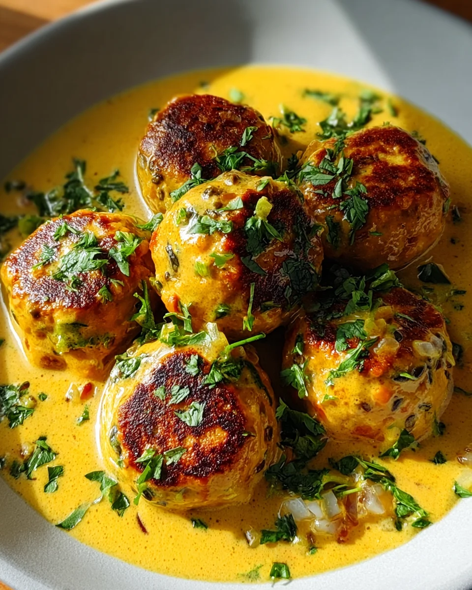 Vegan Lentil Dumplings in Curry Sauce - Quick & Delicious!