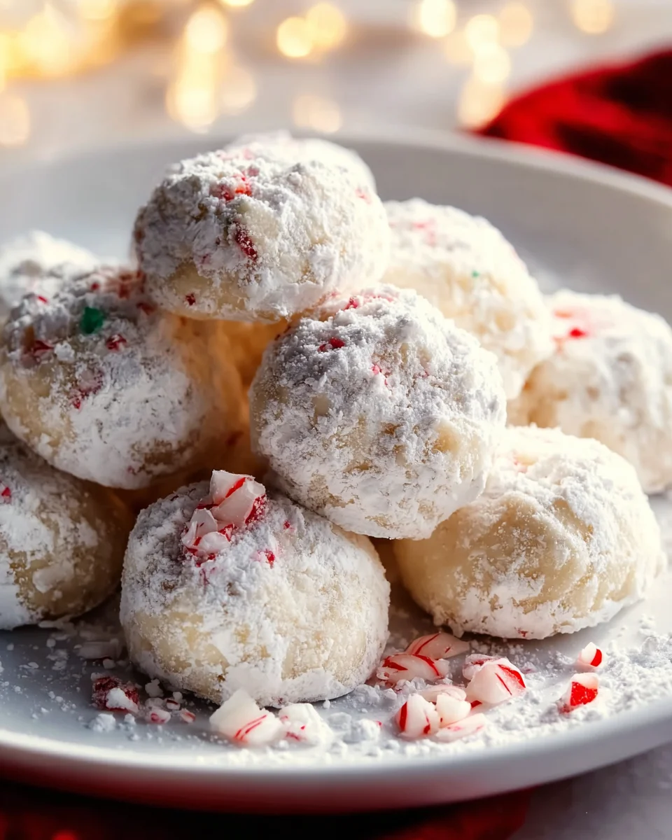 Peppermint Snowball Cookies: Festive & Easy Holiday Treat