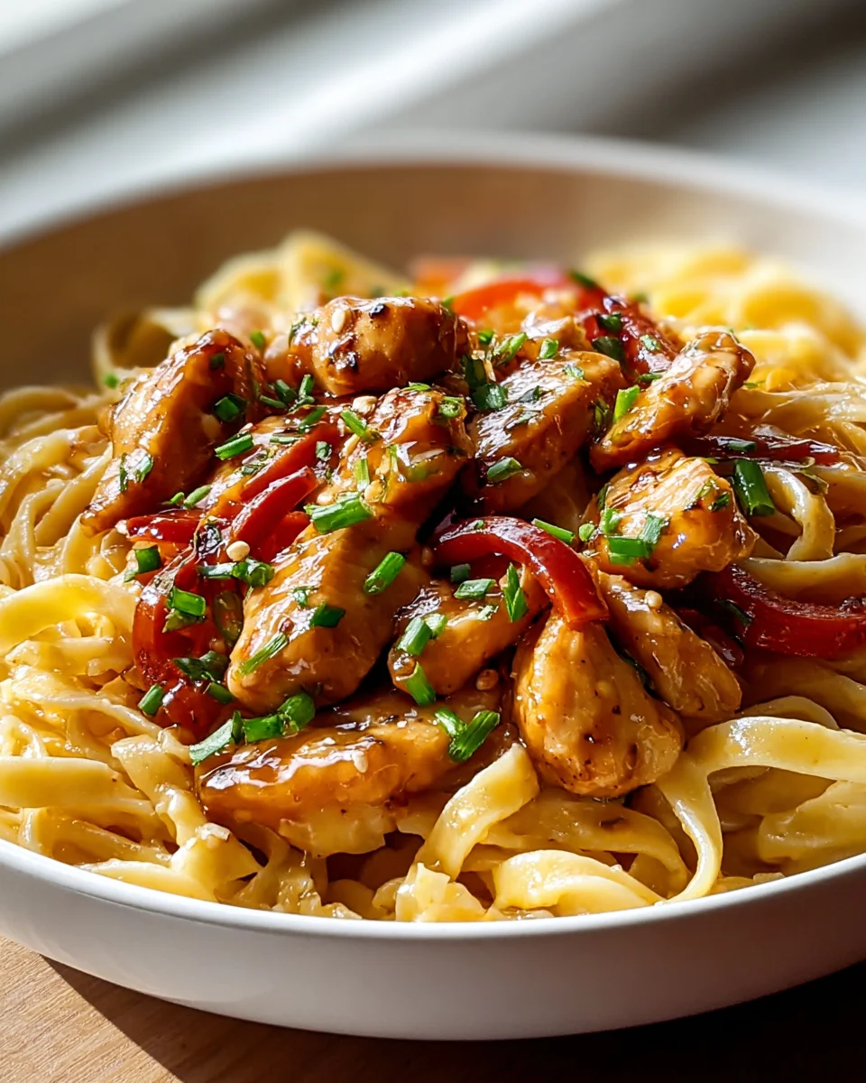 Delicious Honey Pepper Chicken Pasta Recipe for Dinner Delight