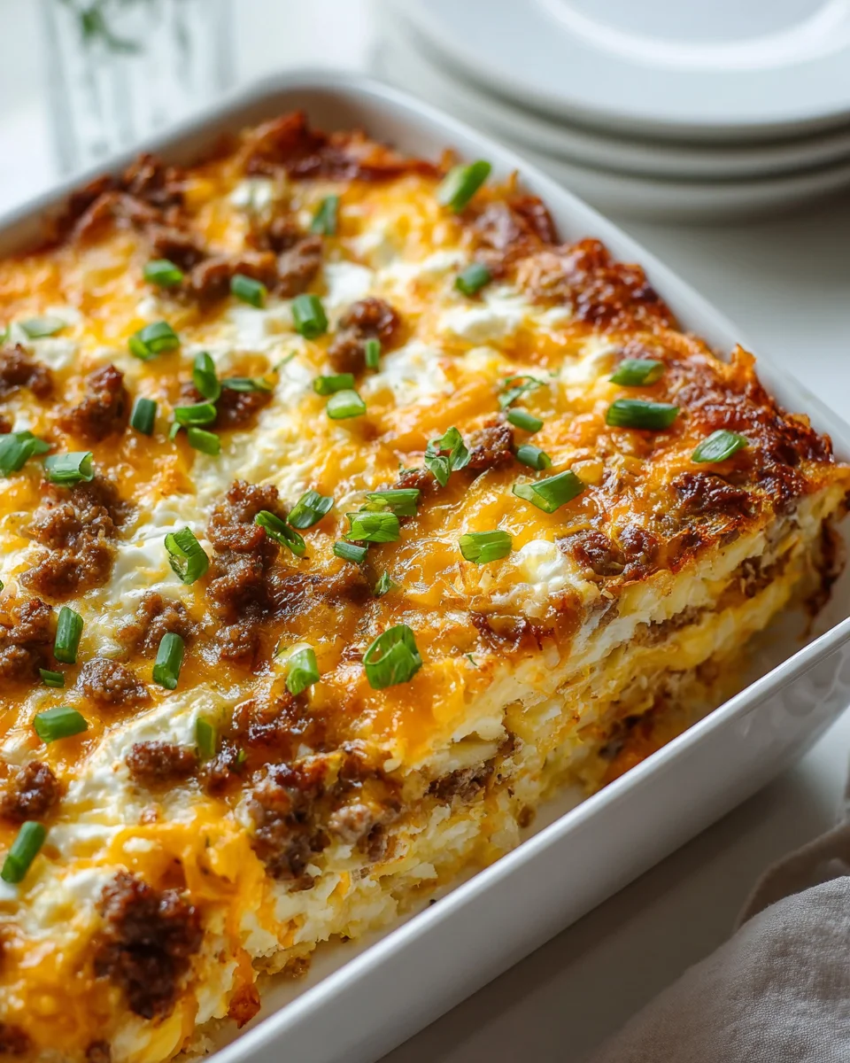 Ultimate Overnight Beef Breakfast Casserole Recipe Delight