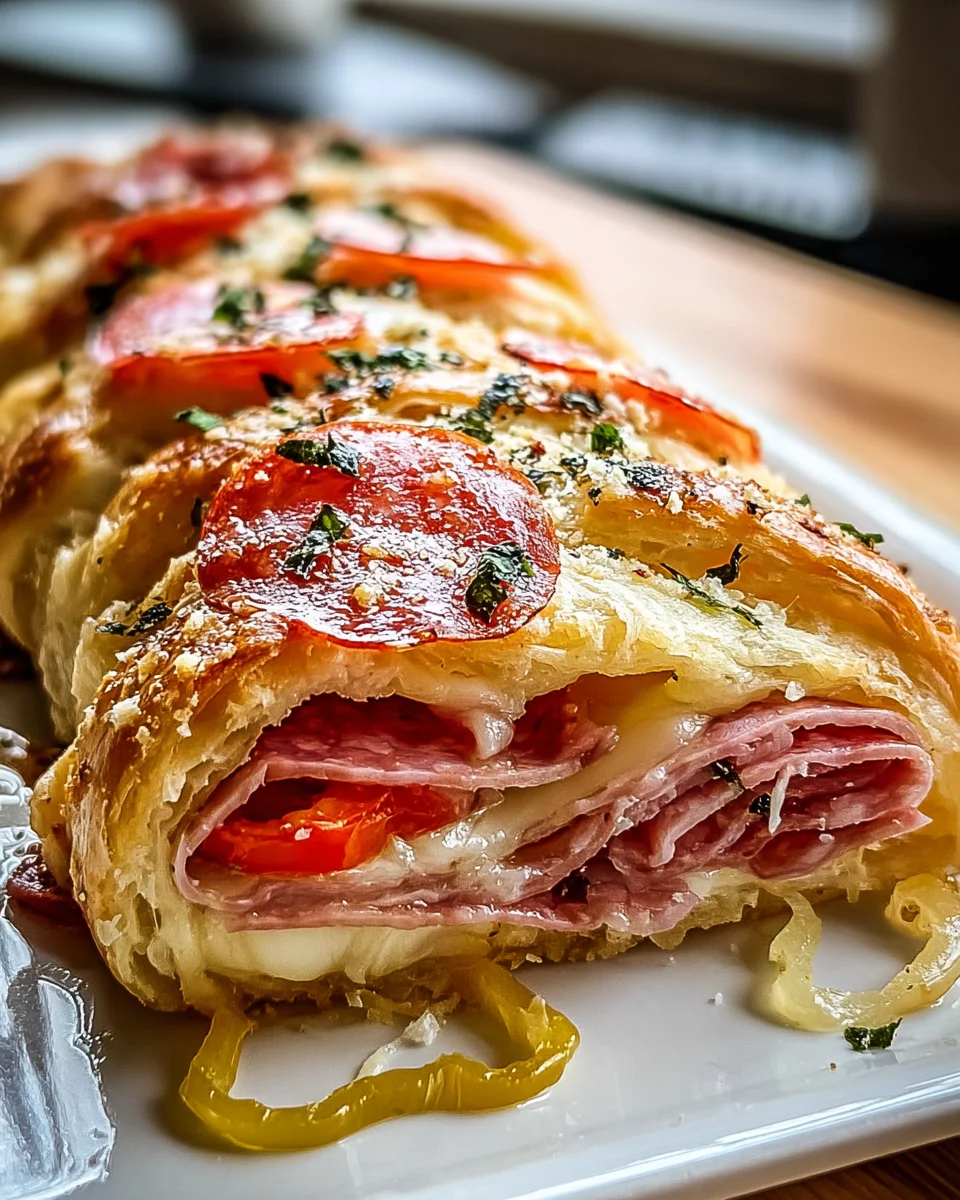 Delicious Italian Crescent Roll Sandwich Bake Recipe to Try!