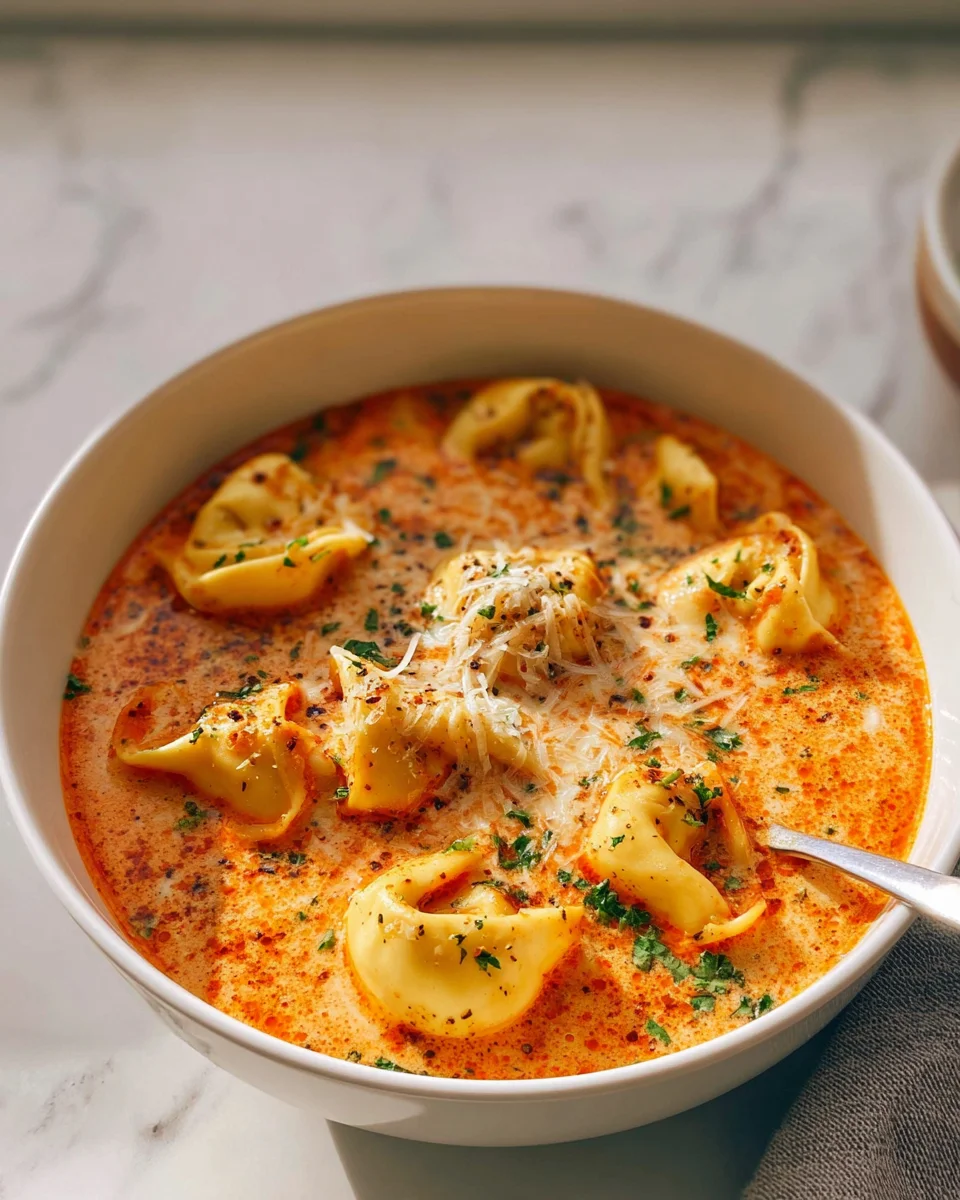 Warm Up with Creamy Cheesy Tomato Tortellini Soup Recipe