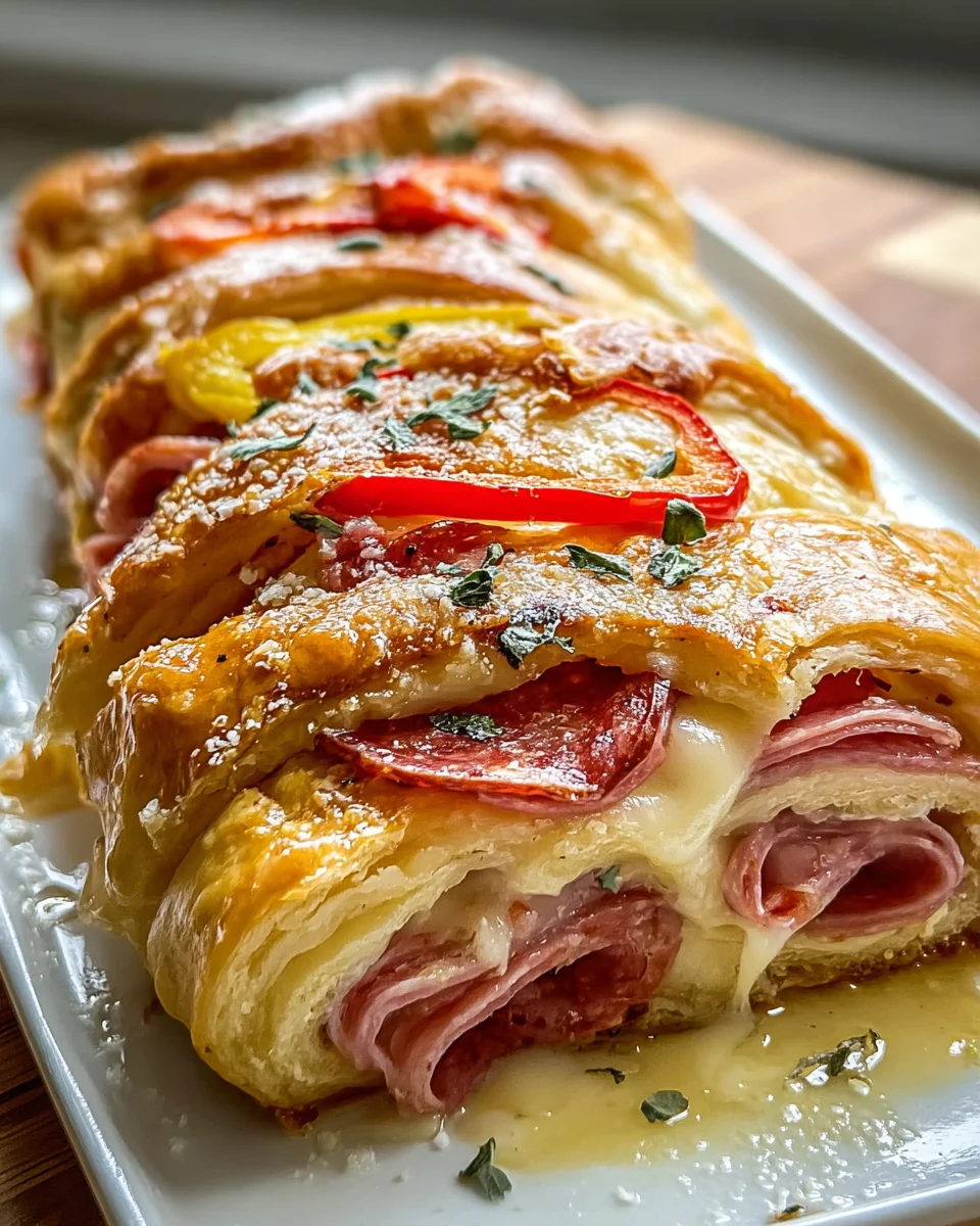 Delicious Italian Crescent Roll Sandwich Bake Recipe to Try!
