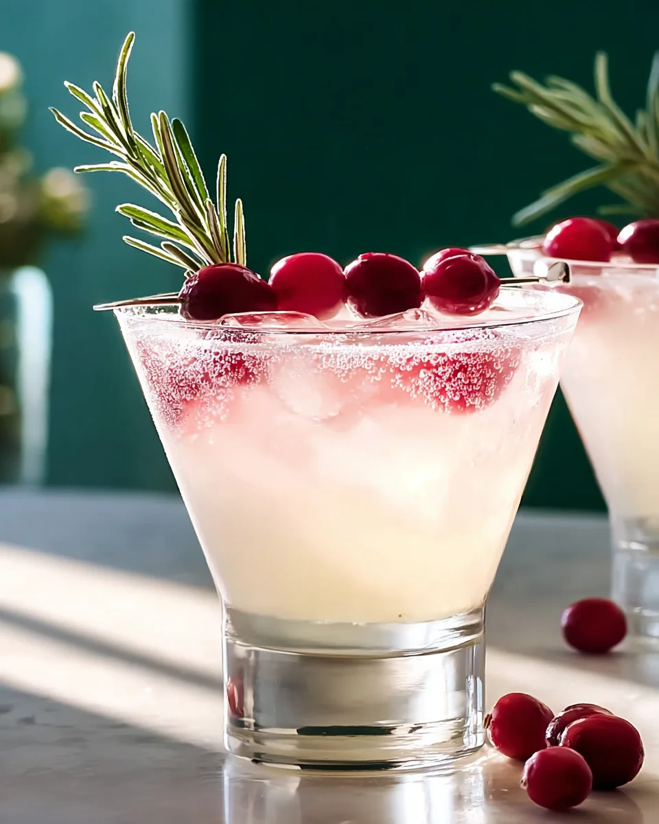 Vibrant White Cranberry Cosmo Mocktail - Perfect Party Sip
