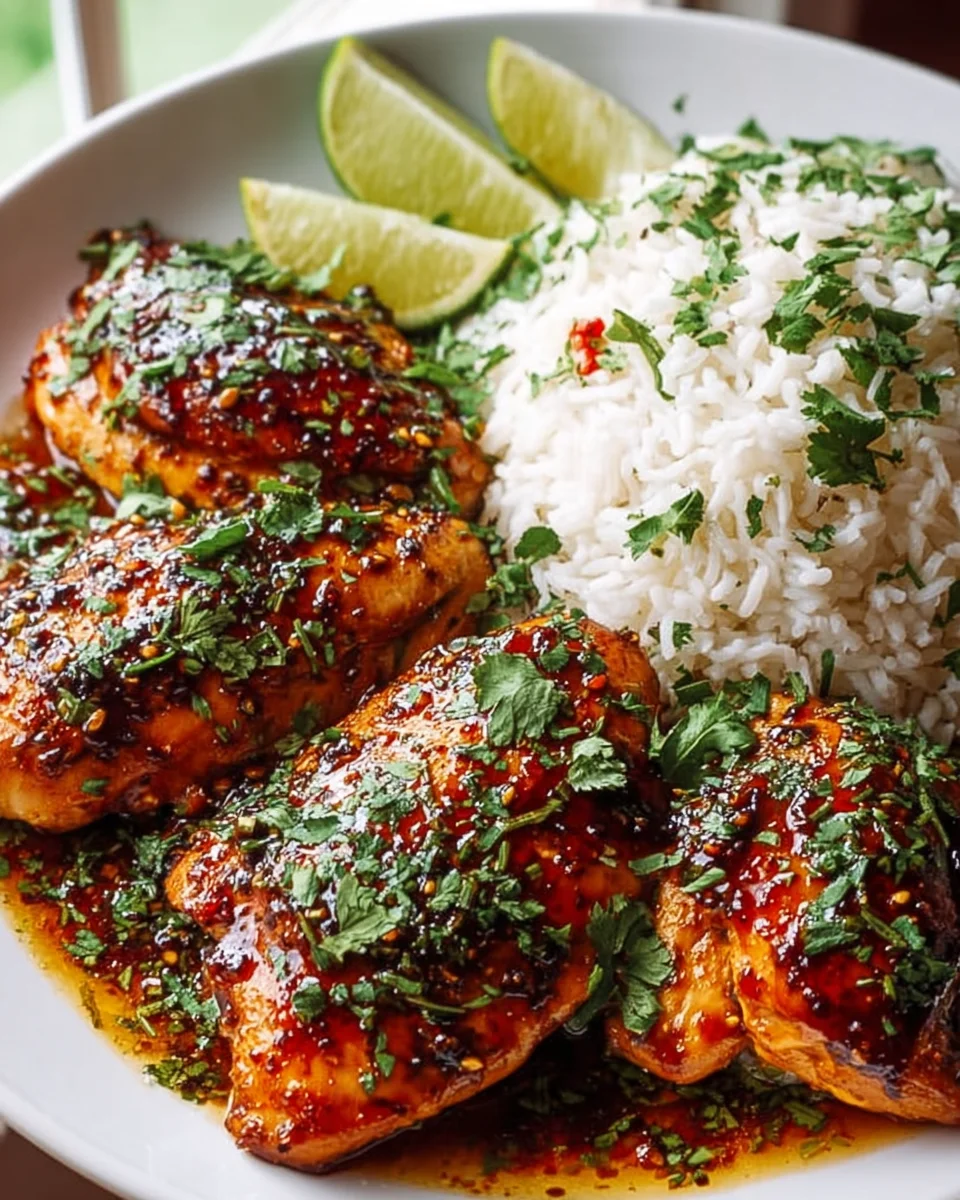 Spicy Maple Chicken with Coconut Rice - A Flavorful Delight