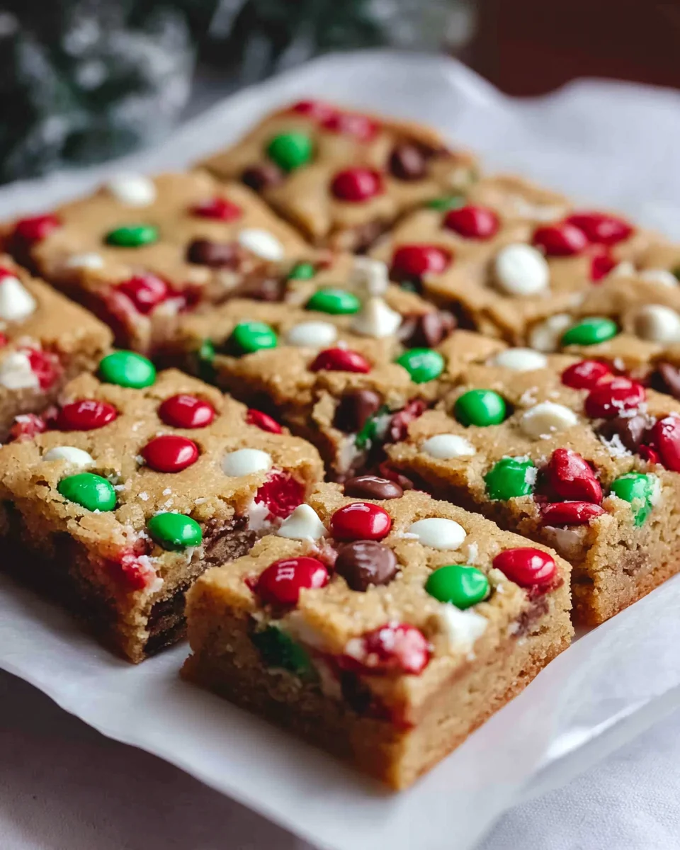 Delicious Christmas Mm Cookie Bars Recipe for Festive Treats
