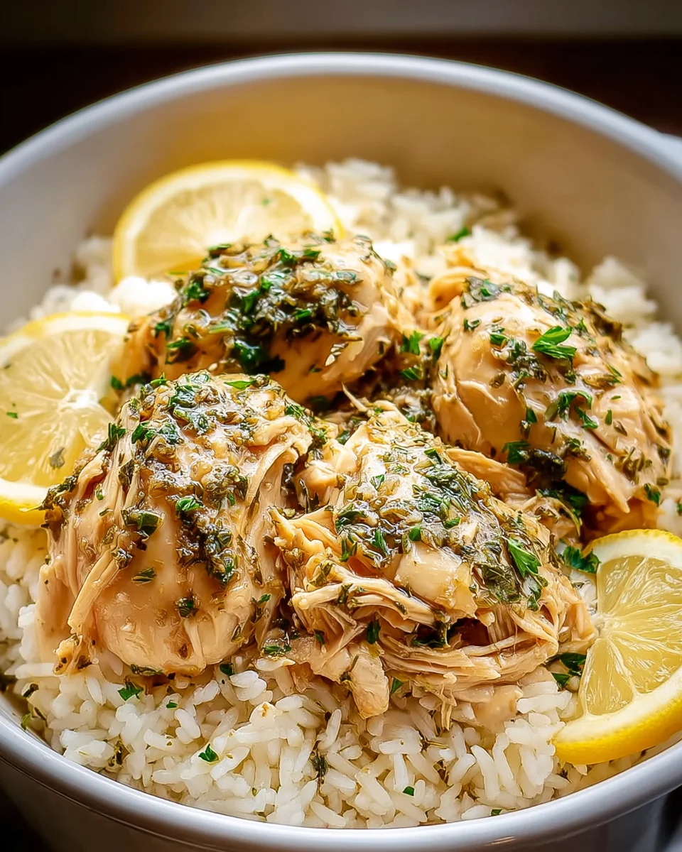 Slow Cooker Lemon Herb Chicken and Rice: Easy Ultimate Recipe