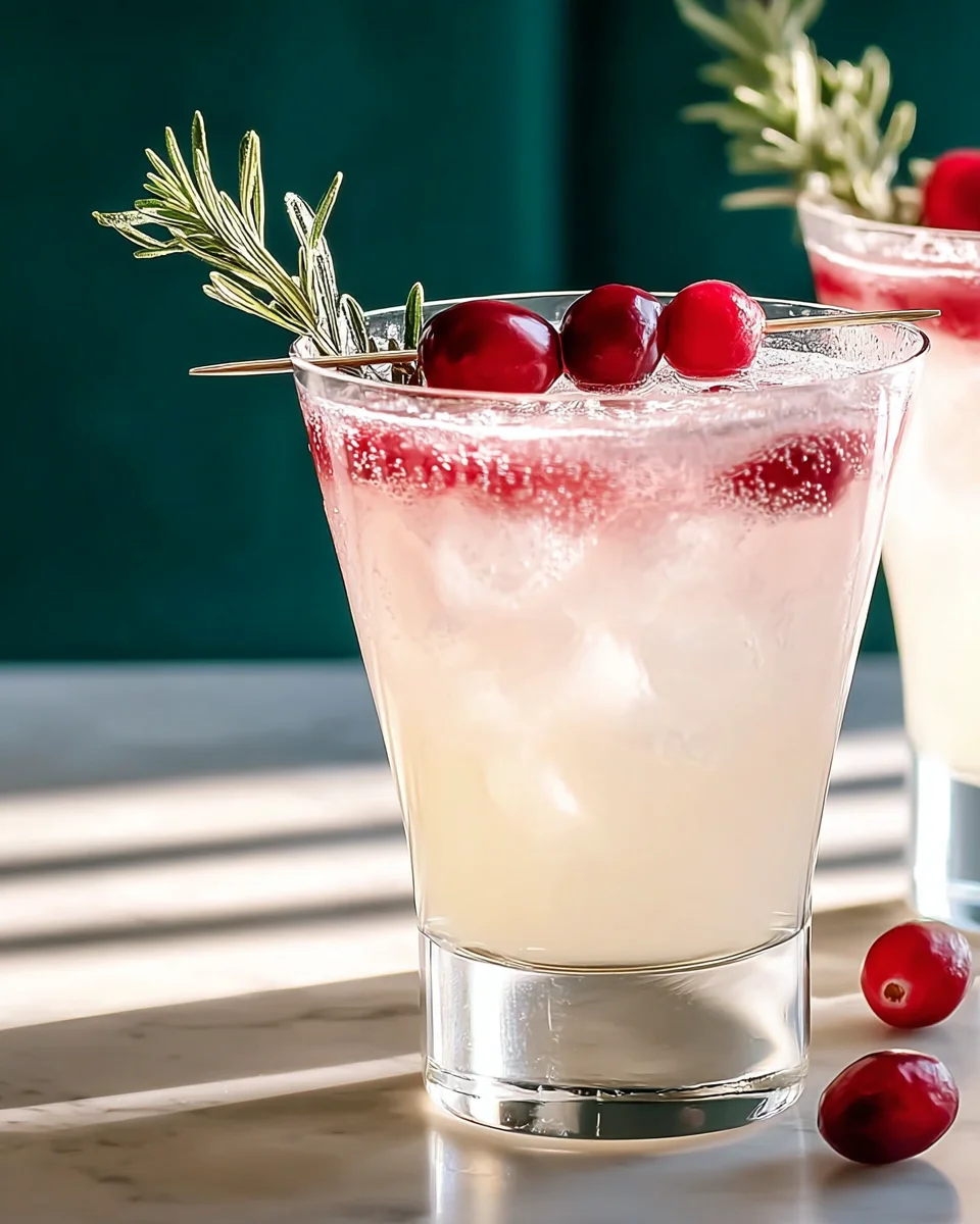 Vibrant White Cranberry Cosmo Mocktail - Perfect Party Sip