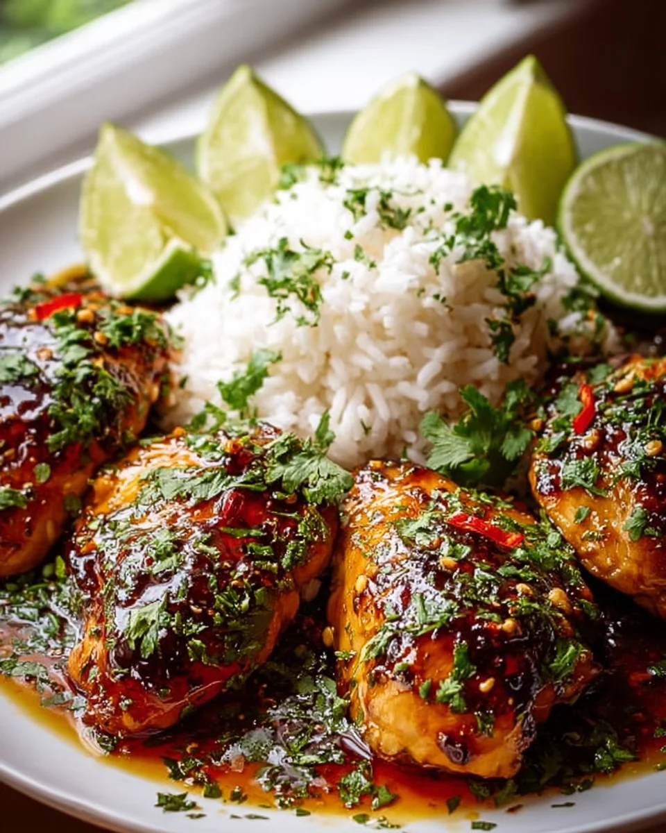 Spicy Maple Chicken with Coconut Rice - A Flavorful Delight
