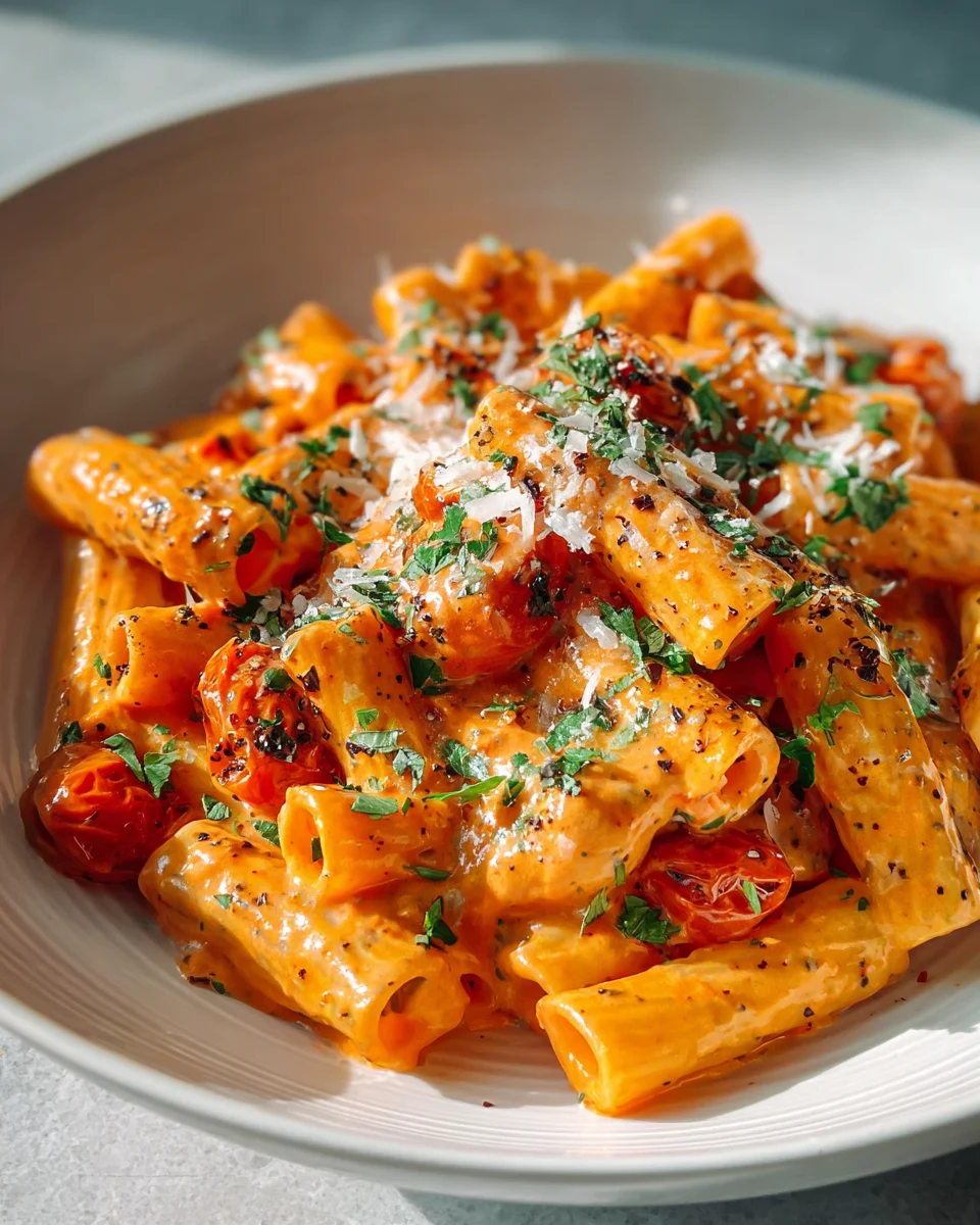Easy Creamy Tomato Garlic Pasta: Quick & Delicious Recipe!