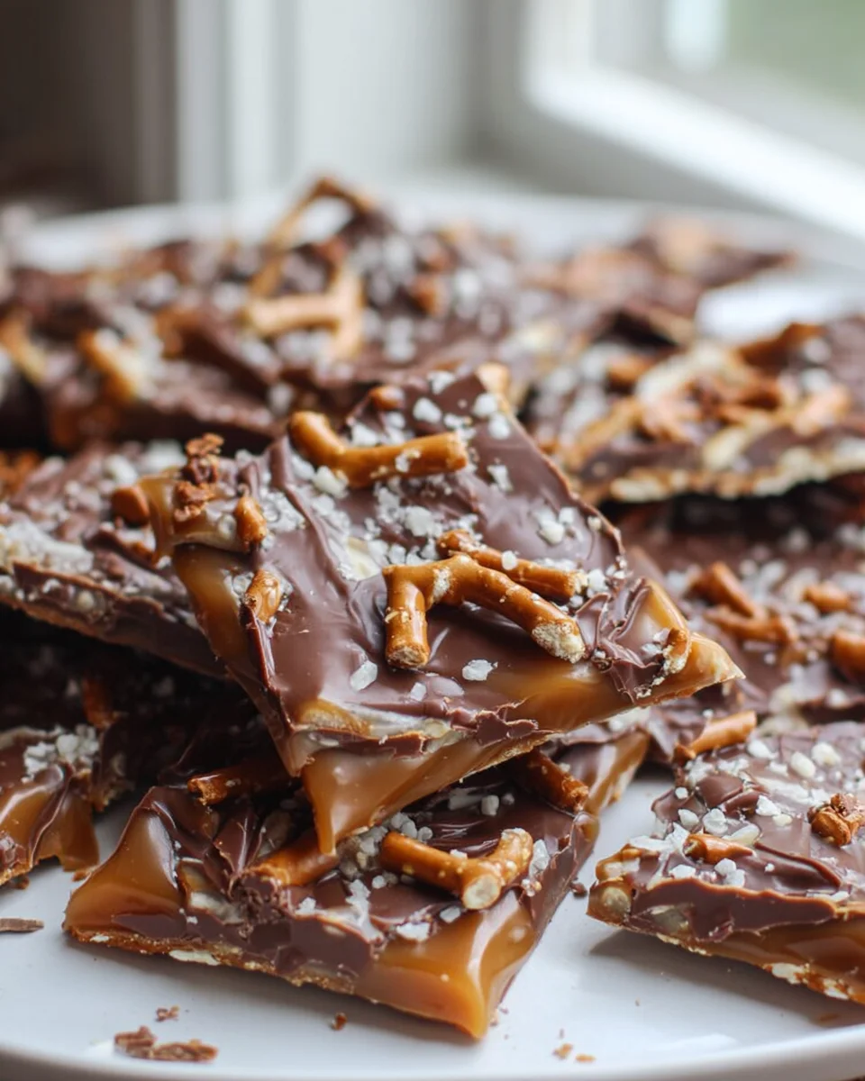 Salted Caramel Pretzel Bark: Irresistible Sweet-Salty Treat!