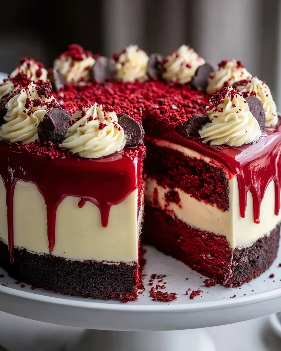 Decadent Red Velvet Cheesecake Layer Cake Recipe to Impress!